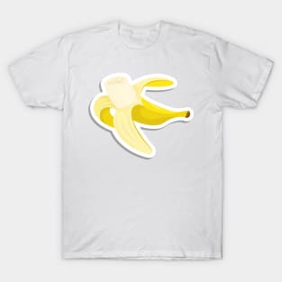 Peeled yellow banana T-Shirt